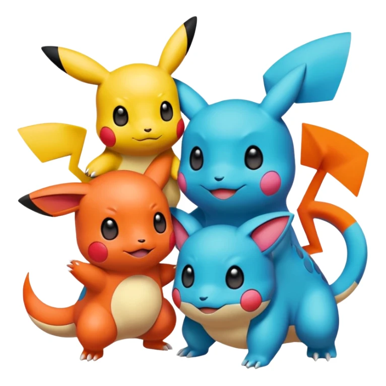 pokemnans being nice to each other sticker