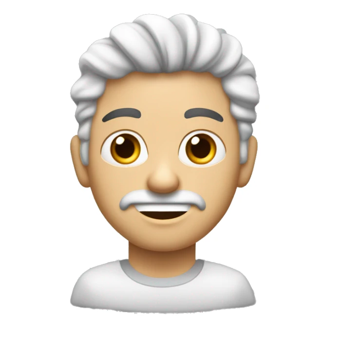 hombre  joven blanco cabello ondulado con la mano ordene silencio  sticker