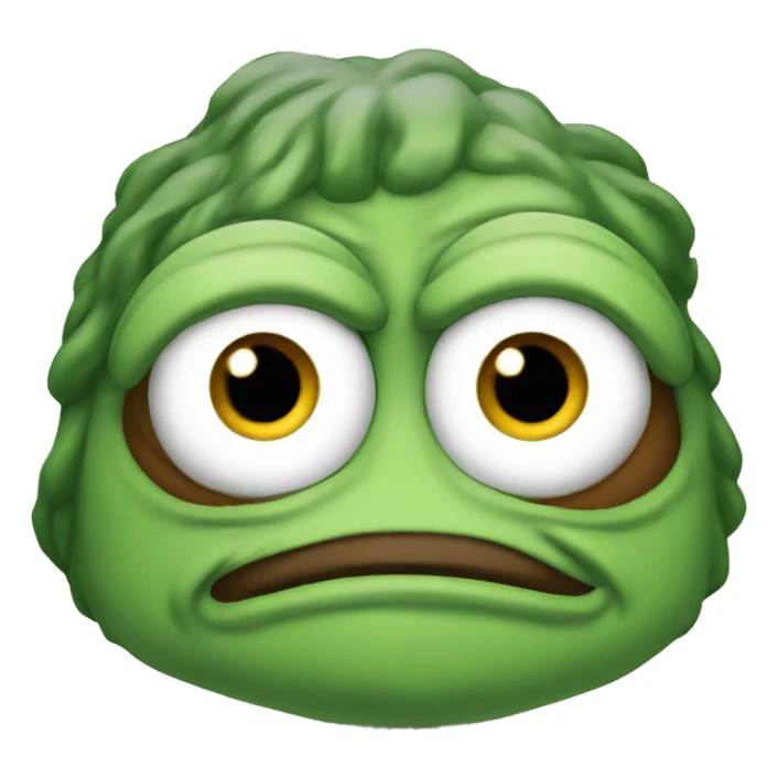 pepe emoji with sign "need review" sticker