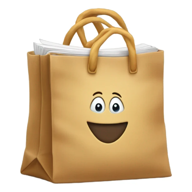 The book is in the bag sticker