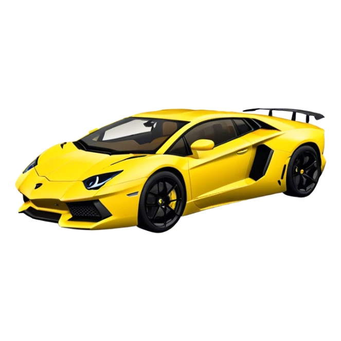 Lamborghini Aventador - Lamborghini (Model Year: 2021) (Iconic colour: Yellow) sticker