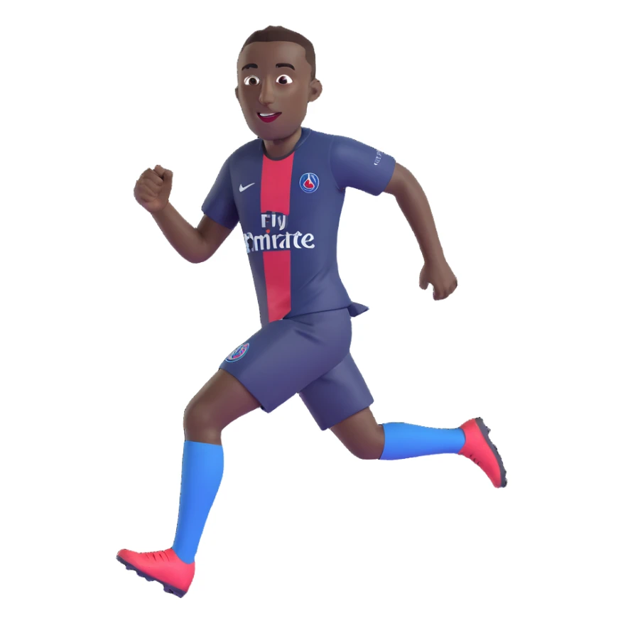 Blaise Matuidi in PSG jersey running happy face sticker