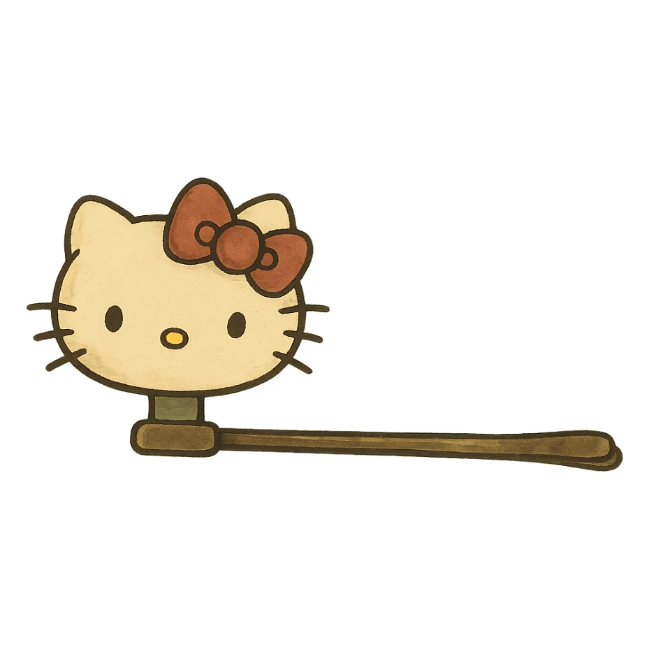 Hello Kitty hairpin sticker