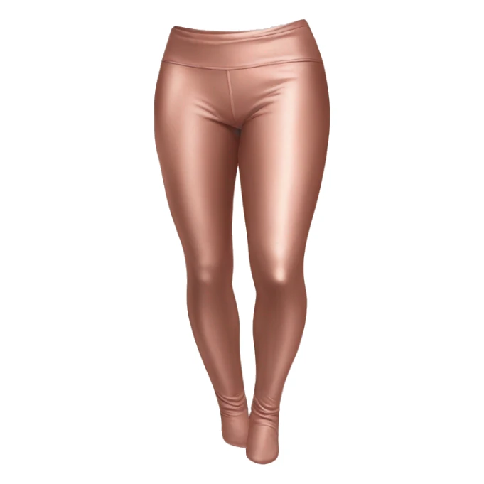 Realistic pair of rose gold leggings. sticker
