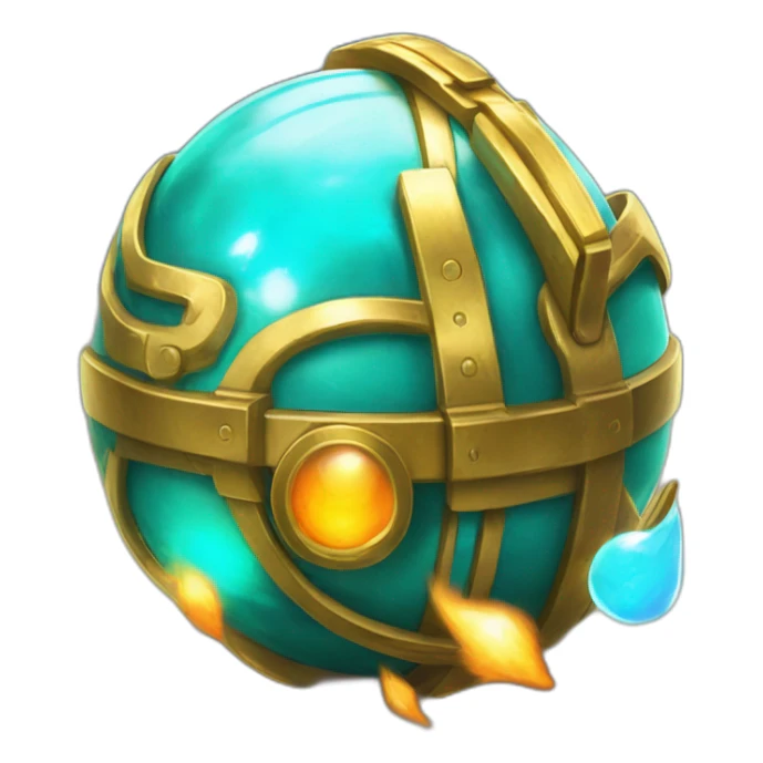 Pokemon Game LootCase Color Cyan Fire Flame Rich Treasure Legendary Epic Pokeballs and Pokemons Inside this have Shiny Glow sticker