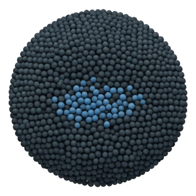 poppy seeds small scatter or mound tiny round seeds dark grey to blue-black matte subtle texture spherical minuscule natural tone variation no jar spoon or baked goods no faces clean 3D soft shadows transparent background emoji scale sticker