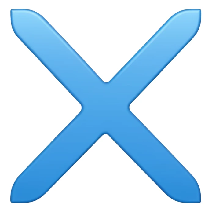 Este emoji✅en azul y que no tenga brillo sticker