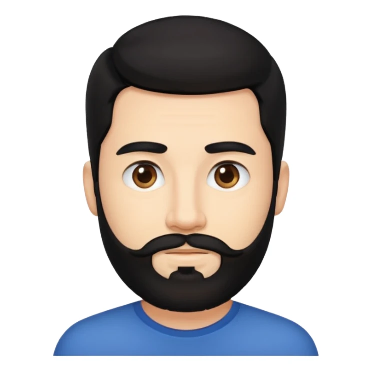 35 yaş sakallı siyah saç beyaz ten erkek sticker