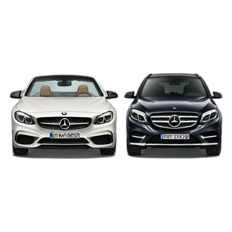 BMW+Mercedes Benz sticker