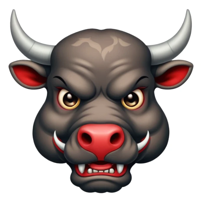 tattooed-scary-looking-bulls-with-heavy-face-tattoes sticker
