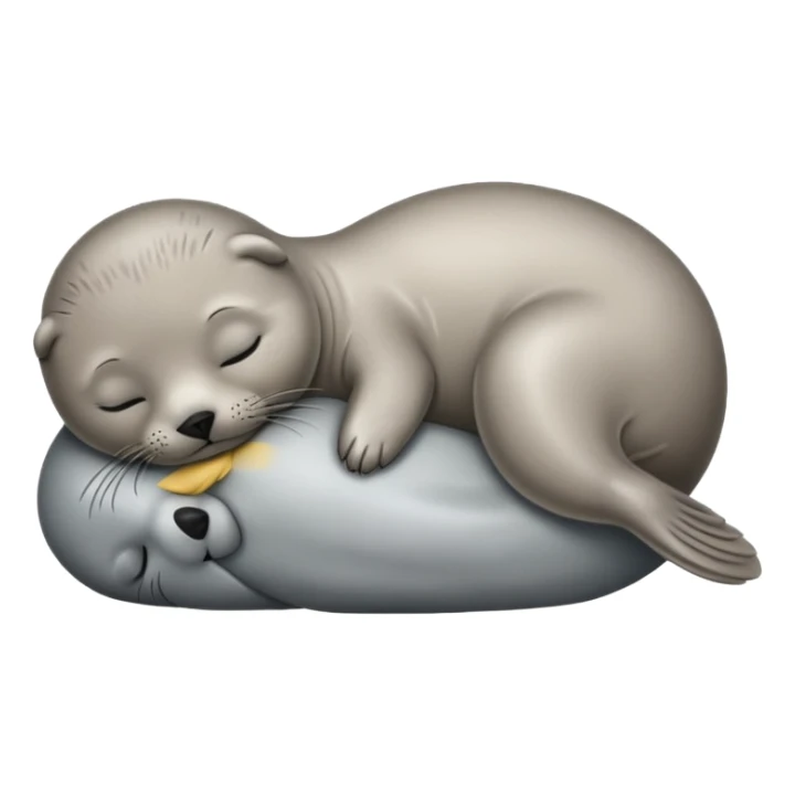 baby Seal sleeping sticker