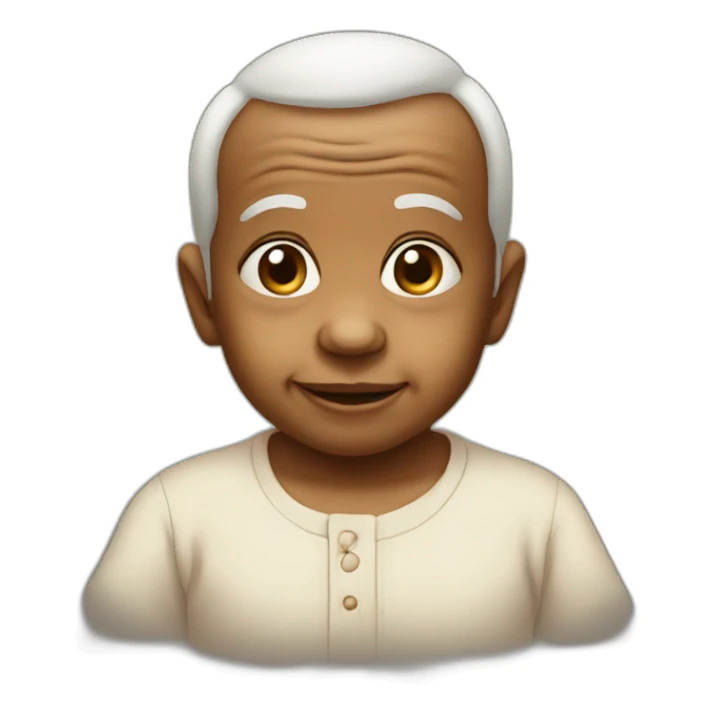 very old baby sticker