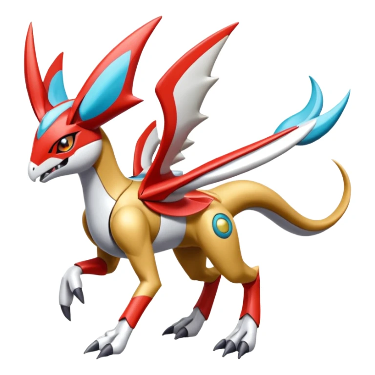 Meloetta-Latias-Medabot-Wargreymon-Protogen-Pokémon-Digimon-Fakémon-fusion-hybrid-creature sticker