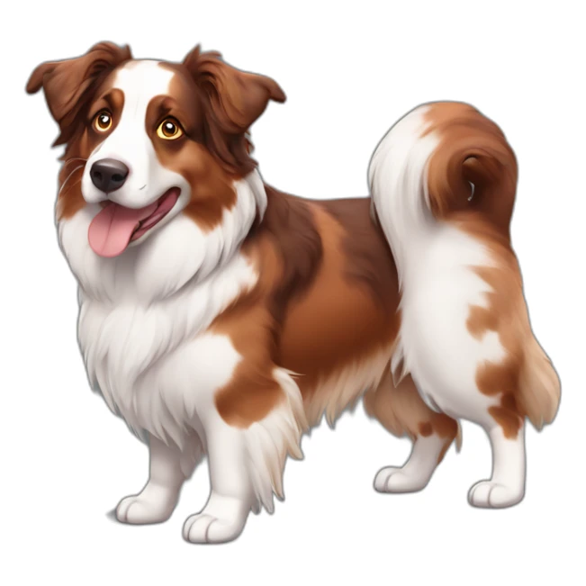 red merle american shepherd dog sticker