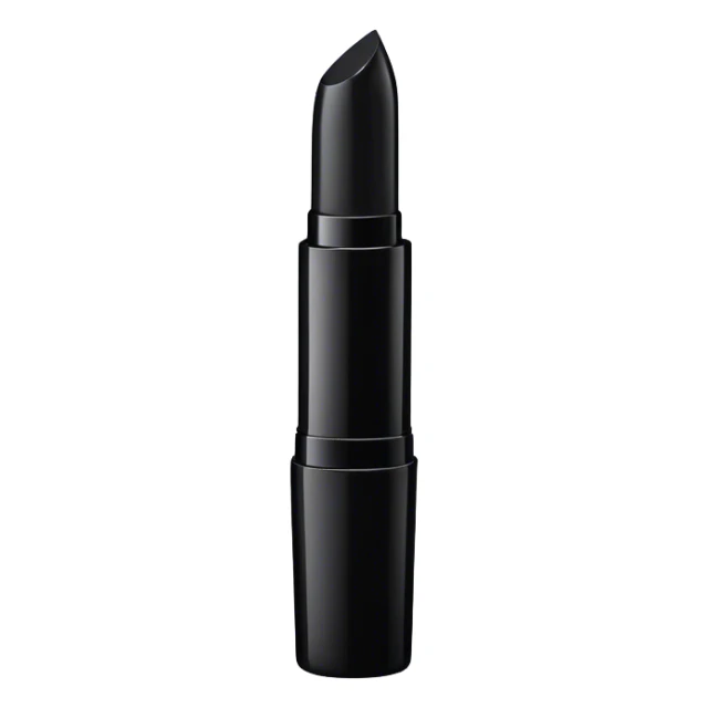 Black lipstick tube sticker