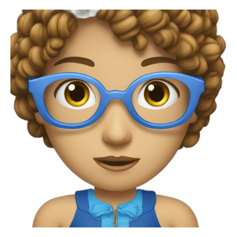 Salão, loira, do olho azul sticker