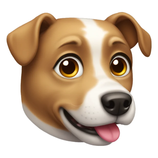 Cute dog with heart eyes sticker
