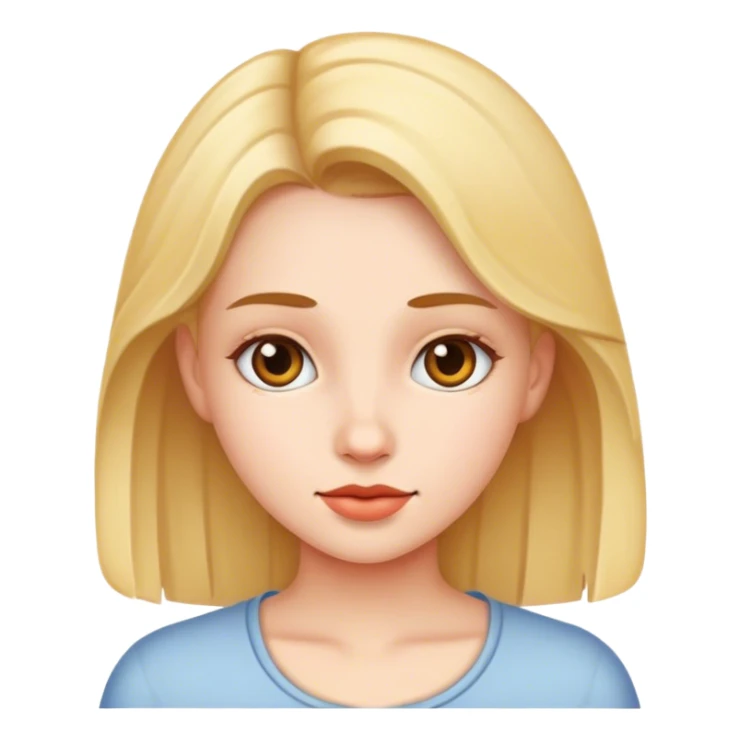 realistic portrait of girl sticker