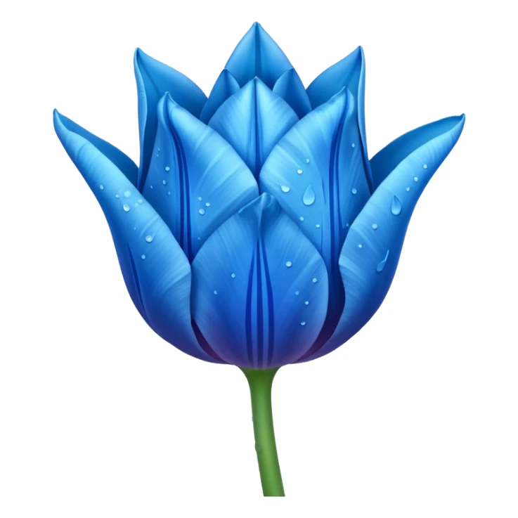 Light blue dark blue hombre Star speckled tulip sticker