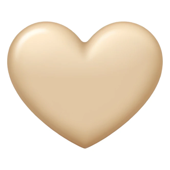 cuore beige sticker
