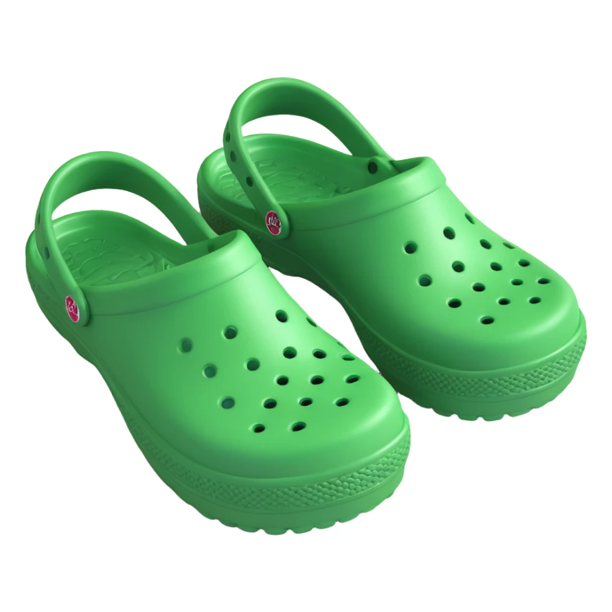 a pair of crocs shoes sticker