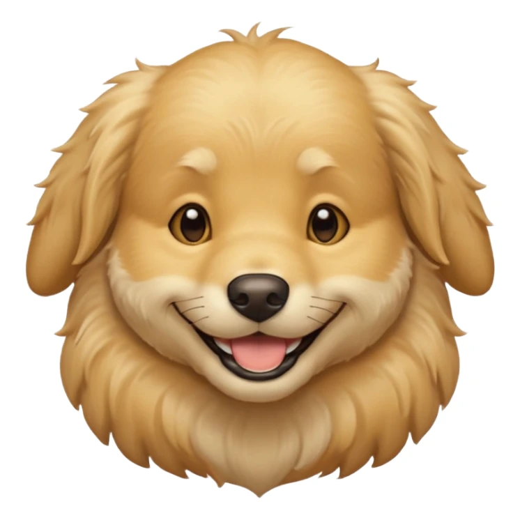 Cream coloured golden retriever sticker
