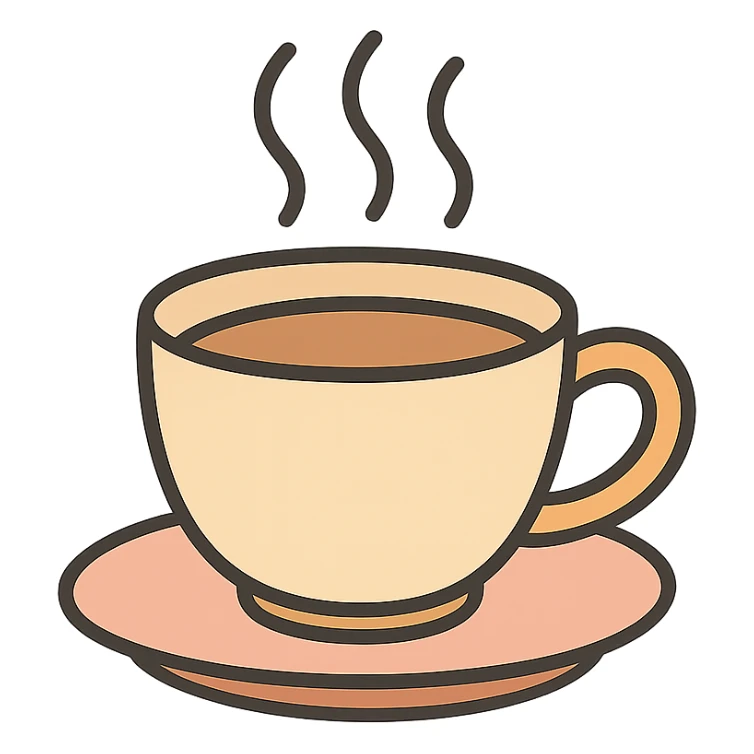 Remove the background, keep only the coffee cup in cozy warm tones with no background. sticker