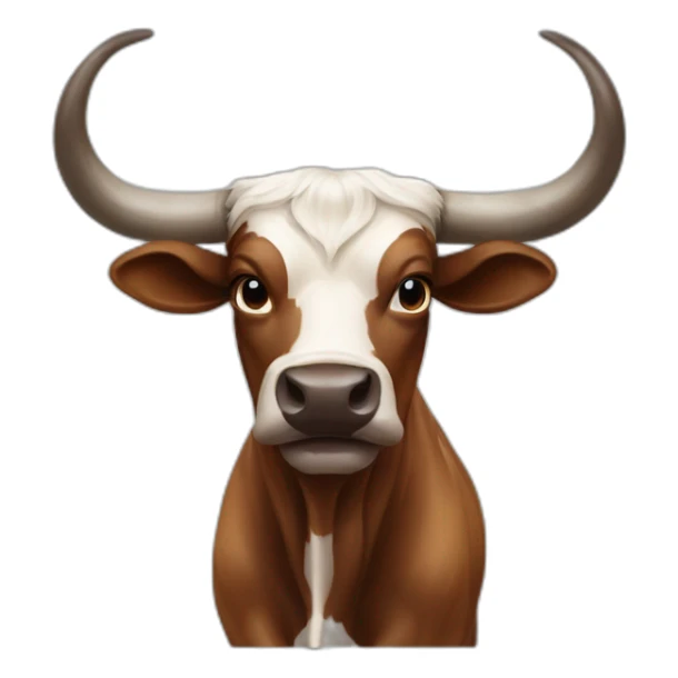 BRINDLE  BULL LONGHORNS EXTRA WIDE HORNS  sticker