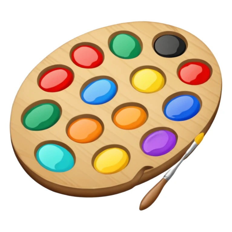 artist's palette sticker