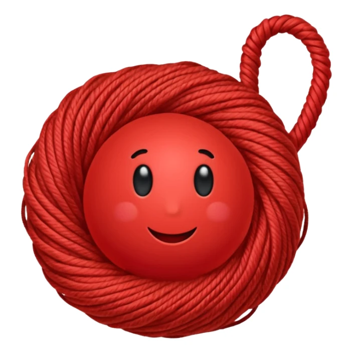 red ball of yarn sticker