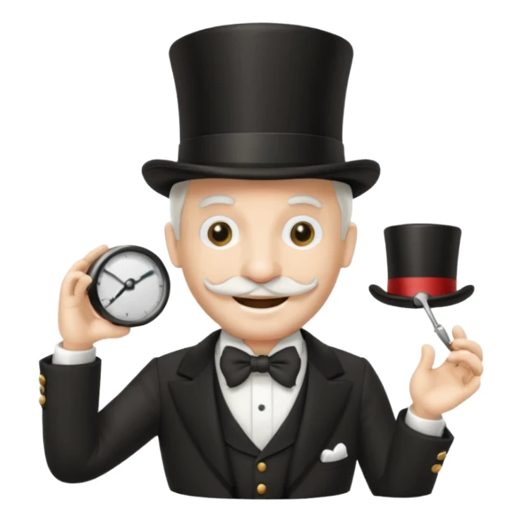 monopoly man emoji sticker