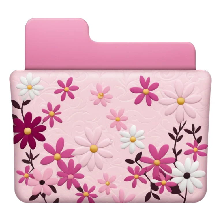 mix light pink dark pink and white girly folder sticker