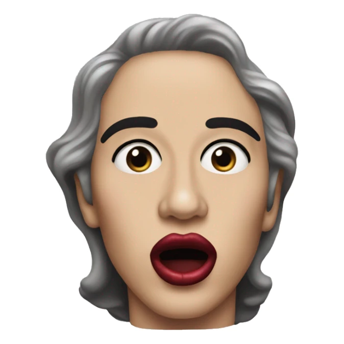 The lips from Rocky horror picture show sticker