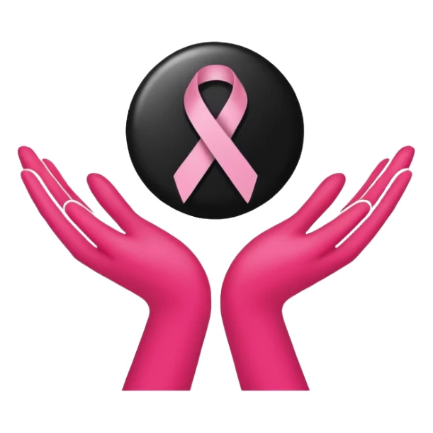 I want a black World Cancer Day logo emoji sticker