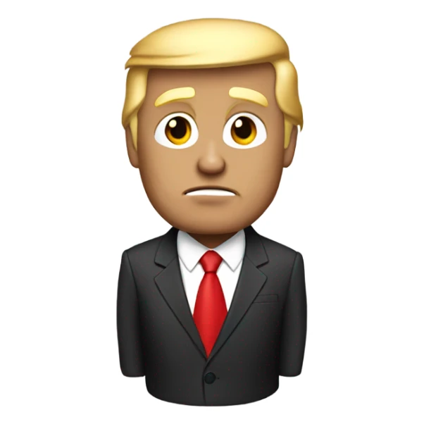 create me an emoji of donald trump  sticker