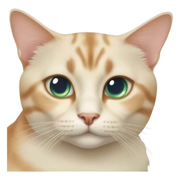 two cats, one siamese cat with blue eyes and one ginger cat with green eyes sticker