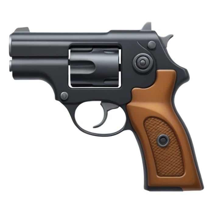 Con una gora de lado con una pistola sticker