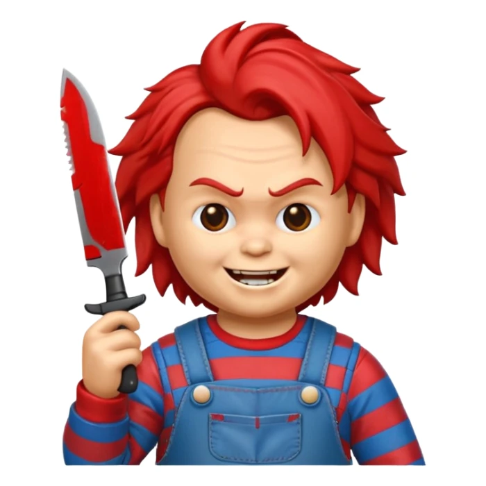 Un emojin de chuky sticker