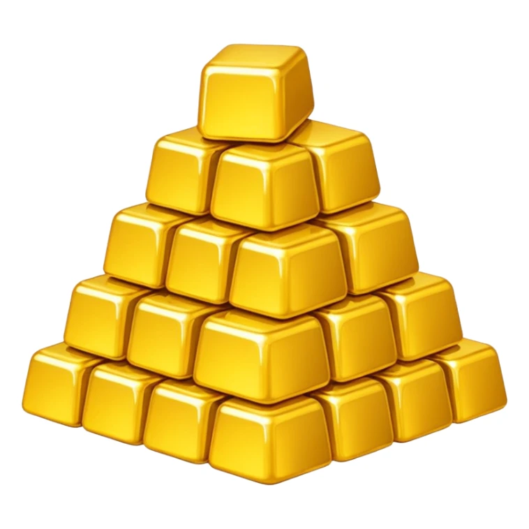 Tons of gold, a pile of gold sticker