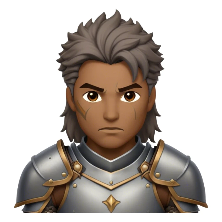 Cinematic Realistic WoW Human Warrior Portrait, depicted with chiseled, determined features and a battle-hardened visage. Clad in intricately detailed steel armor accented with rich leather in consistent hues of grey and bronze, his resolute eyes and natural hair exude unwavering courage. Rendered with lifelike texture and dramatic natural lighting, high shine, noble and valiant, capturing the essence of a legendary human champion of Azeroth. sticker