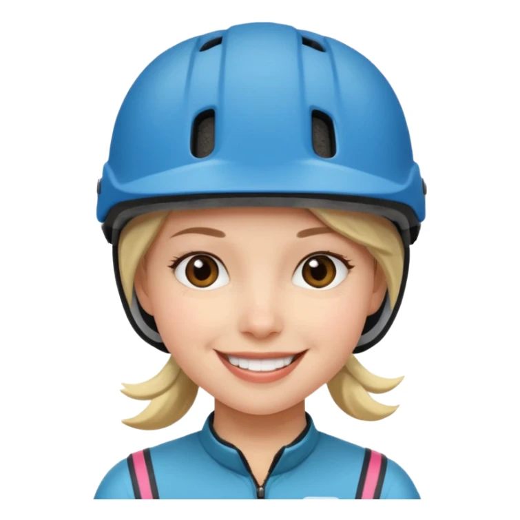 girl with bike helmet sticker