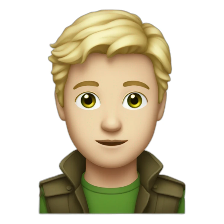 Young-british-male-historian-with-blonde-hair-and-green-eyes sticker