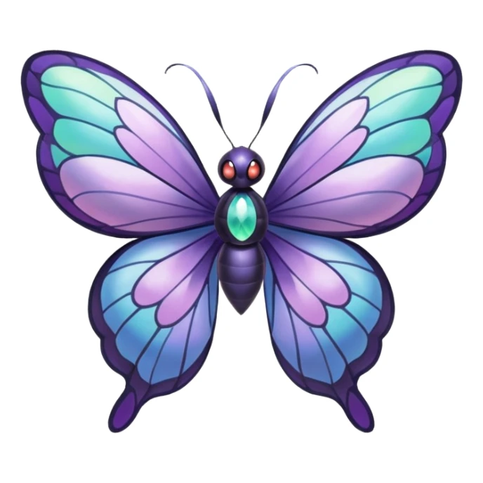 Butterfree-Lunala-Fakémon-hybrid-creature (full body)  sticker