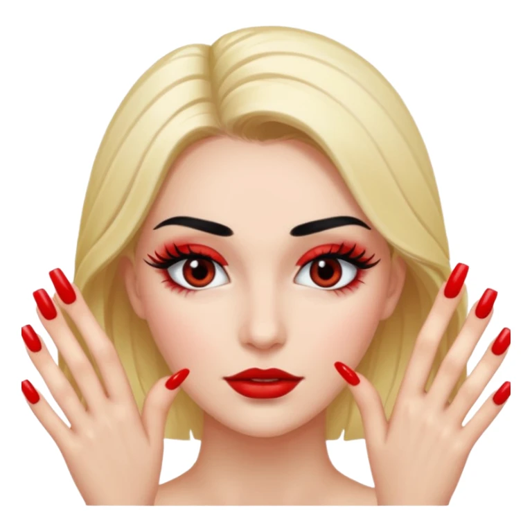 nails and lashes meme sticker