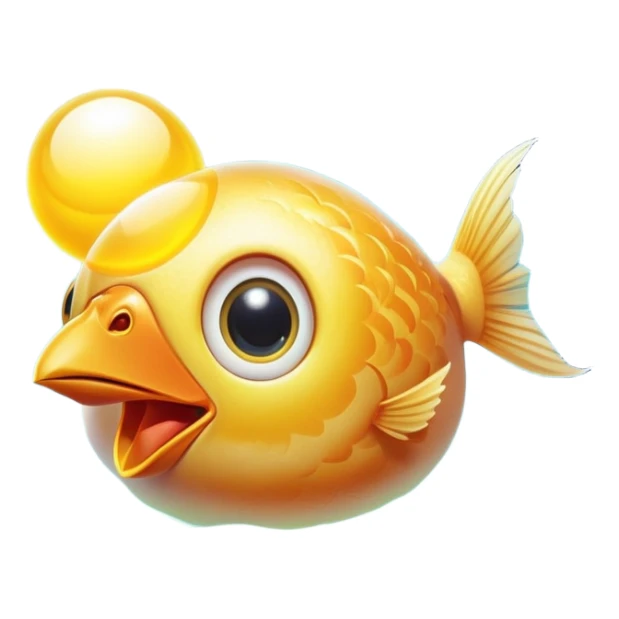 Chicken, luminous egg yolk, and bright fish floating around an ethereal open eye, whose pupil emits a golden ray toward the skin and surrounding cells. As the ray touches the body surface, layers of skin renew with warm light, revealing clarity, expanded vision, and an aura of renewal. sticker