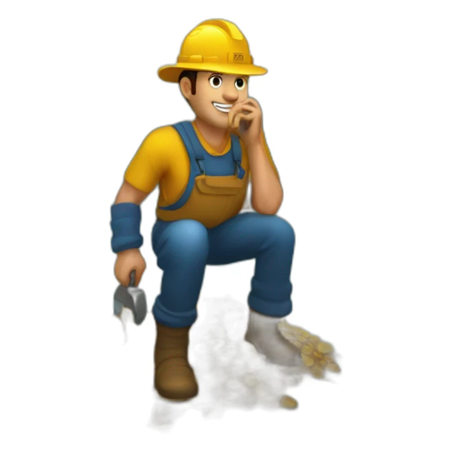 gold mining on the blue river bank sticker