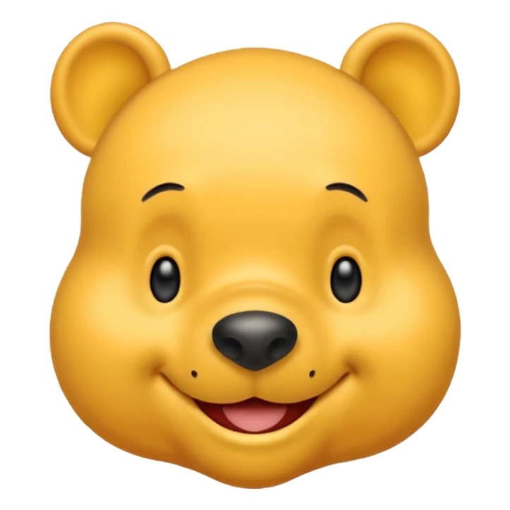 make a cute winee the pooh emoji sticker