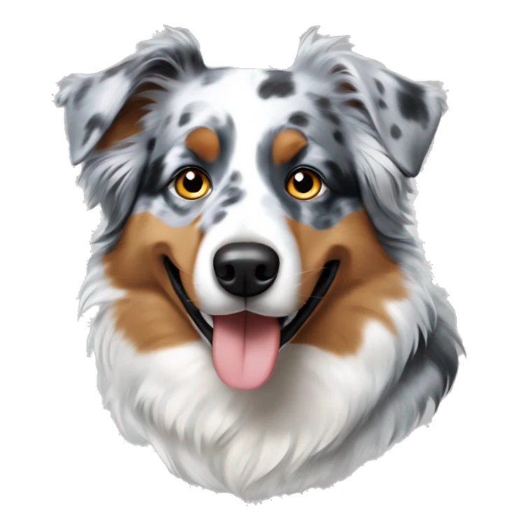 Blue merle Australian Shepherd with heterochromia sticker