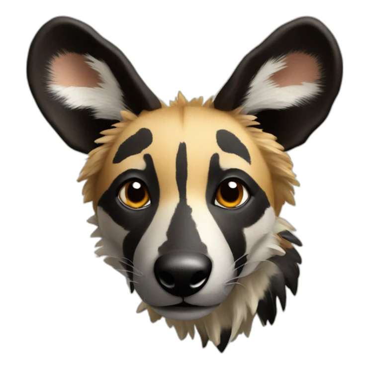 african wild dog sticker