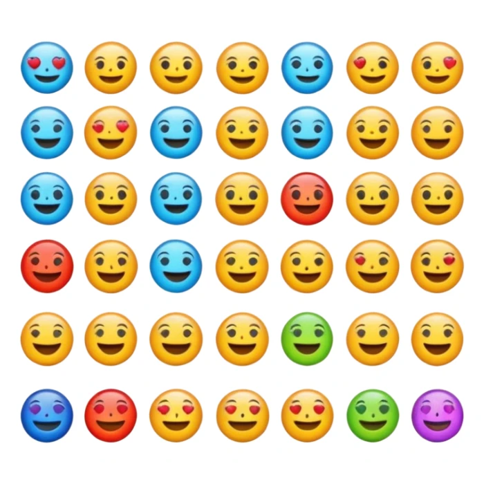 genera un emoji que contenga todos los elemntos  sticker